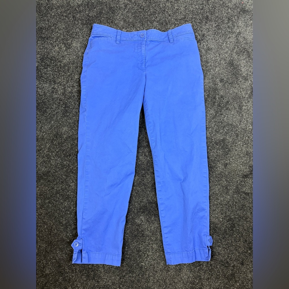 Talbots The Perfect Crop pant size 6 in periwinkle